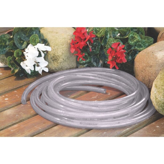 MANGUEIRA FLEX EM PVC TRANSPARENTE PARA JARDIM, COM 30 METROS E COM ENGATES PLASTIC TRAMONTINA - Imagem 3