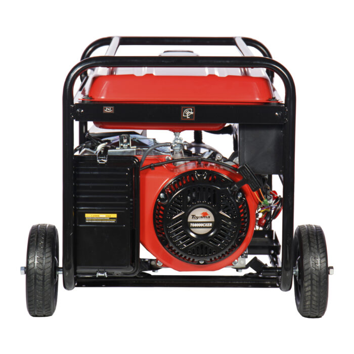 GERADOR TOYAMA A GASOLINA TG8000CXER, MONOFASICO, 115/230V, 60HZ, 7.2KW, PART. ELETRICA/MANUAL, COM RODAS - Imagem 3