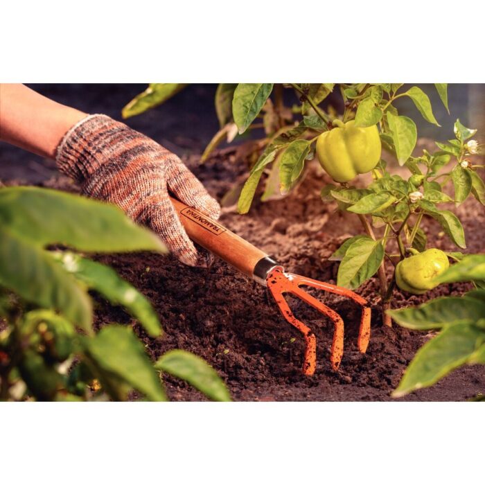 ANCINHO METALICO 3 DENTES COM CABO DE MADEIRA TRAMONTINA - Imagem 2