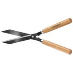 TESOURA PARA CERCA-VIVA, LAMINA METALICA POLIDAS, CABO DE MADEIRA TRAMONTINA - Imagem 3