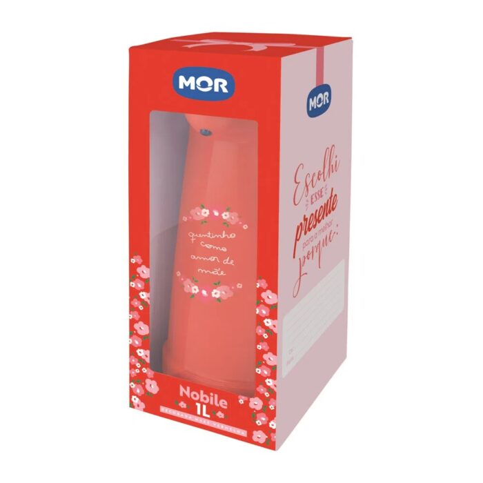 GARRAFA TERMICA MOR NOBILE MAES VERMELHA 1L - Imagem 4