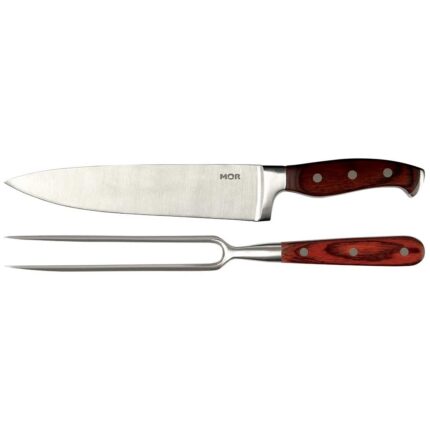 CONJUNTO GARFO E FACA 8" MOR STEEL