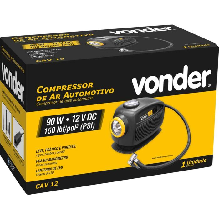 COMPRESSOR DE AR AUTO 12V CAV12 VONDER - Imagem 6