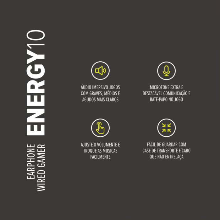 WAAW EARPHONE WIRED GAMER ENERGY 10 - Imagem 15