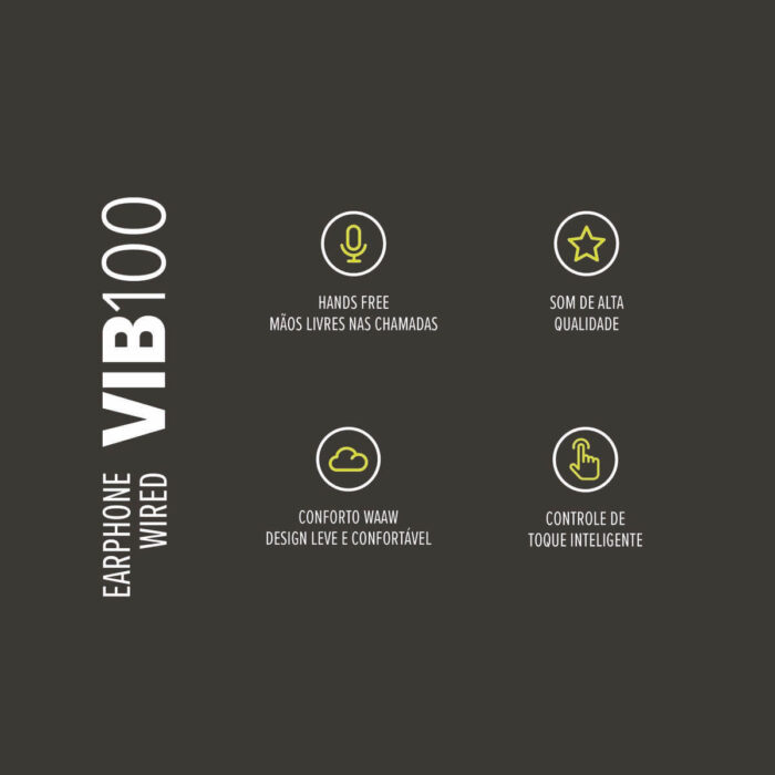 WAAW EARPHONE WIRED VIB 100 - Imagem 9