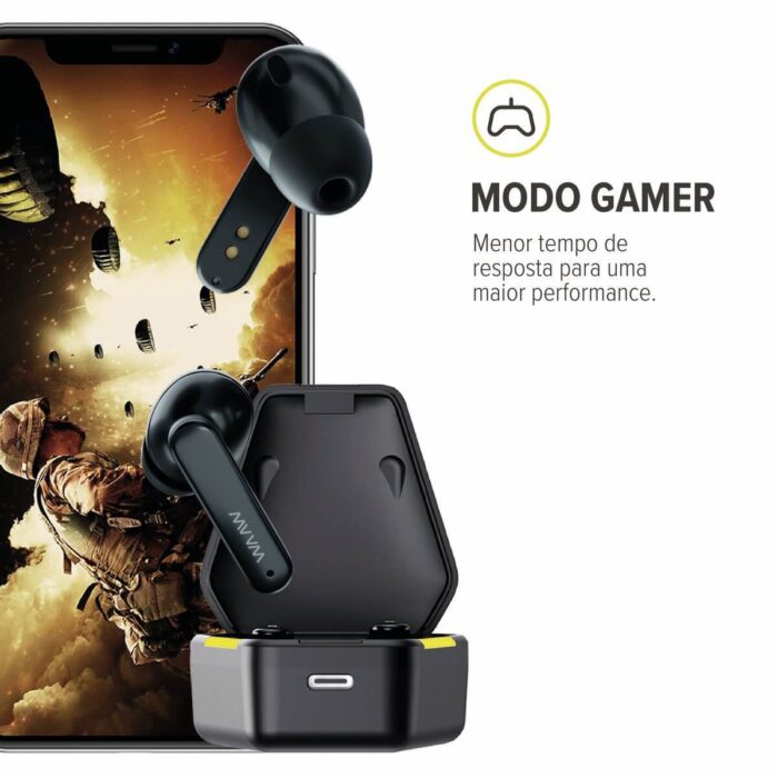 WAAW EARPHONE BLUETOOTH GAMER ENERGY 100 - Imagem 11