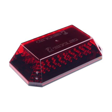 GIROLED CÚPULA 12V - LED VERMELHO - LENTE VERMELHA
