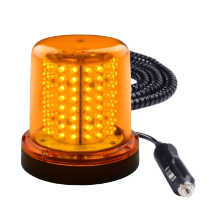 GIROLED 128 LEDS IMÃ/PLUG 12V ÂMBAR