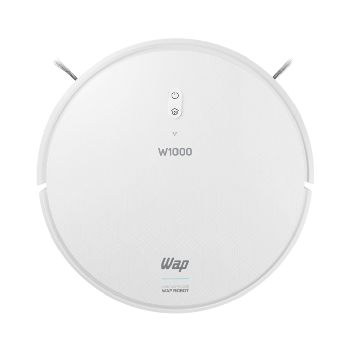 Robô Aspirador de Pó Inteligente Wap Robot W1000 Com Mapeamento Passa Pano Sensor Antiqueda Comando Voz Alexa e Google - Imagem 2